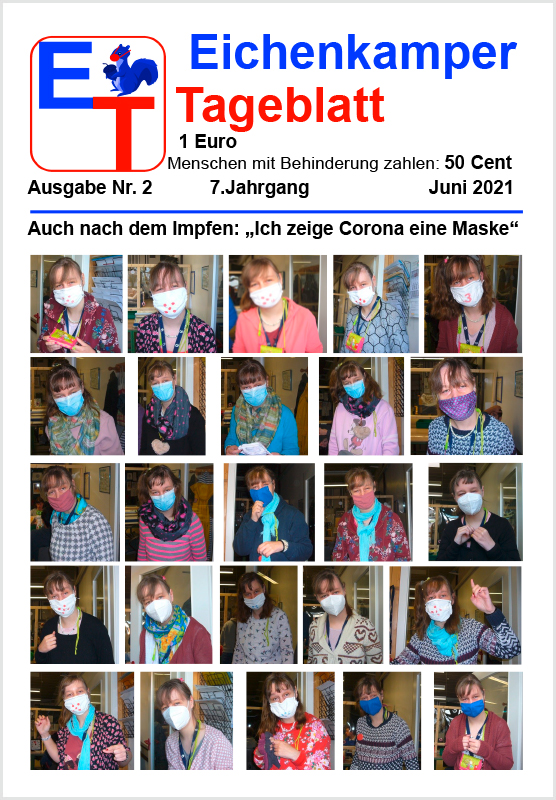 Titel der 2. Ausgabe 2021 des Eichenkamper Tageblatts